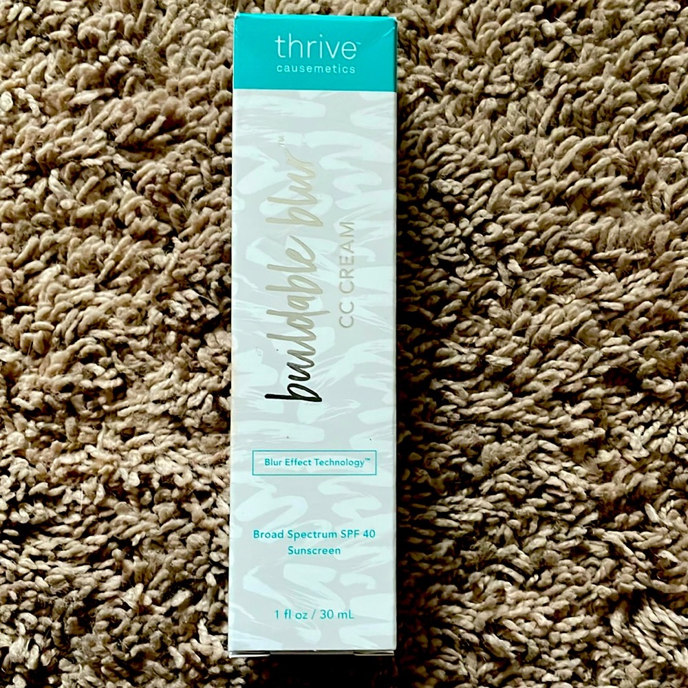 Buildable blur cc cream by Thrive Causmetics in 150 light
